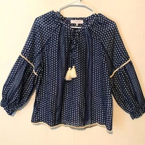 Claret Long Sleeve Boho Blouse